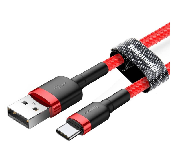 Baseus Kabel Cafule USB-A / USB-C QC 3.0 3A 0.5 m - czerwony - 1502152 - zdjęcie 2